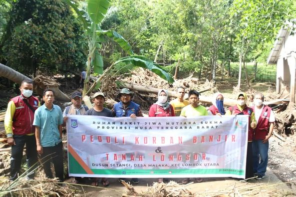 RSJMS BERBAGI KASIH DENGAN KORBAN BANJIR DAN TANAH LONGSOR
