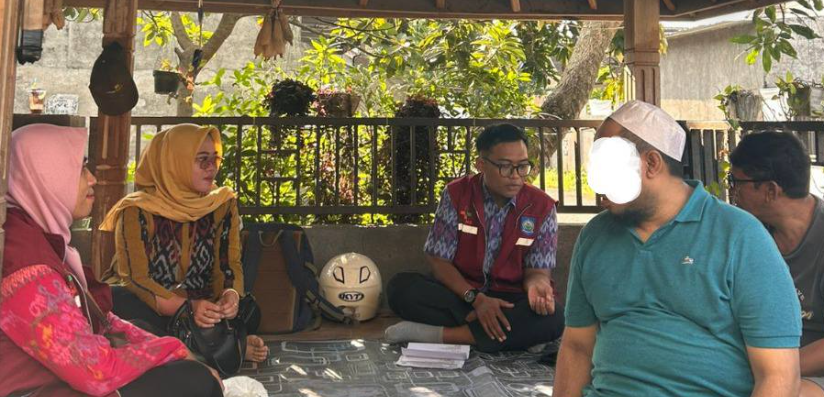 Home visit di wilayah Sesela, Gunung Sari, Lombok Barat.