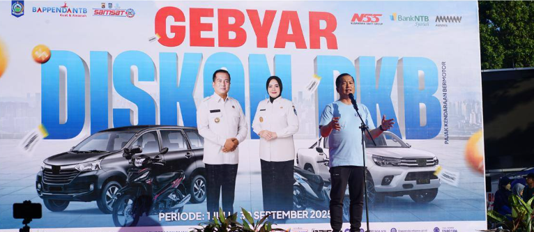 Gubernur NTB Lauching Gebyar Diskon PKB di Teras Udayana
