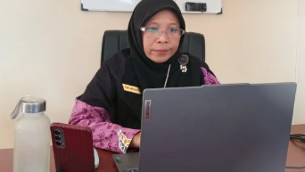 kepala bidang Penunjang dan kepala seksi Penunjang medik bersama tim kordik RSJMS mengikuti workshop anti perundungan yang diselenggarakan FKIK UNRAM