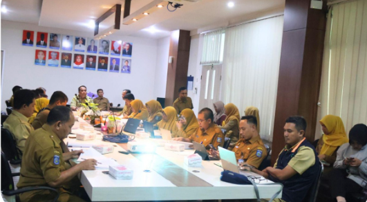Rapat pembahasan draf Ranpergub tentang Pedoman Pengelolaan Keuangan BLUD di BPKAD NTB