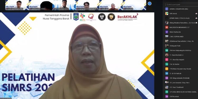 Pembukaan Pelatihan Sistem Informasi Manajemen Rumah Sakit (SIMRS) tahun 2026