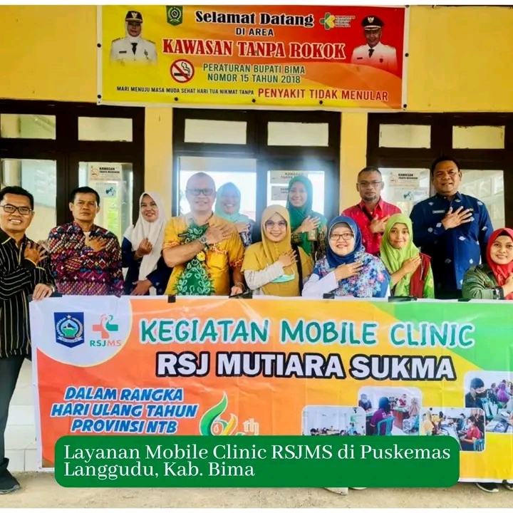 ROAD SHOW INTEGRASI DAN LAYANAN MOBILE CLINIC RSJMS SAMPAI DI KABUPATEN BIMA