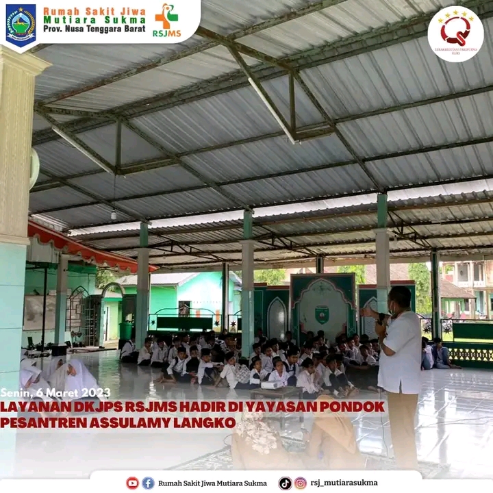 LAYANAN DKJPS RSJMS HADIR DI YAYASAN PONDOK PESANTREN ASSULAMY LANGKO