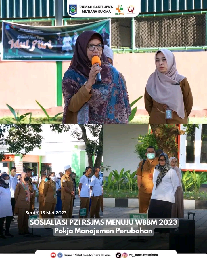 SOSIALISASI PZI RSJMS MENUJU WBBM 2023 POKJA MANAJEMEN PERUBAHAN