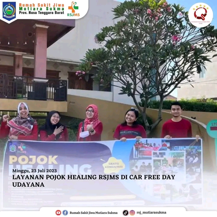LAYANAN POJOK HEALING RSJMS DI CAR FREE DAY UDAYANA