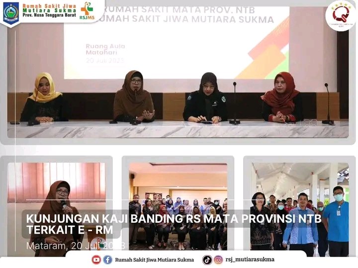 KAJI BANDING ELEKTRONIK REKAM MEDIK RS MATA NTB KE RSJ MUTIARA SUKMA