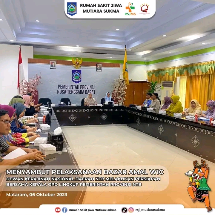 MENYAMBUT PELAKSANAAN BAZAR WIC, DEWAN KERAJINAN NASIONAL DAERAH NTB MELAKUKAN PERSIAPAN BERSAMA KEPALA OPD LINGKUP PEMERINTAH PROVINSI NTB