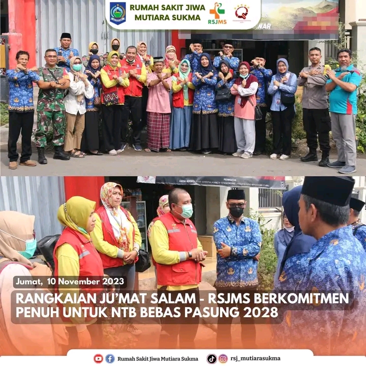 RANGKAIAN JUMAT SALAM - RSJMS BERKOMITMEN PENUH UNTUK NTB BEBAS PASUNG 2028